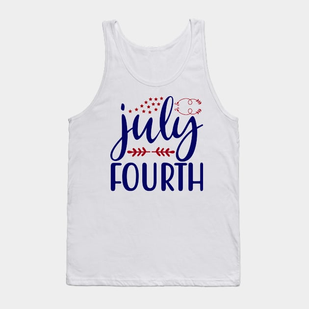 4th Of July Tank Top by Saldi